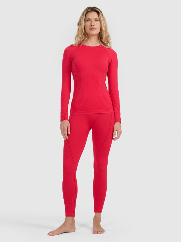 Damska bielizna termoaktywna (dół) 4F 4FWAW25USEAF204 - różowa