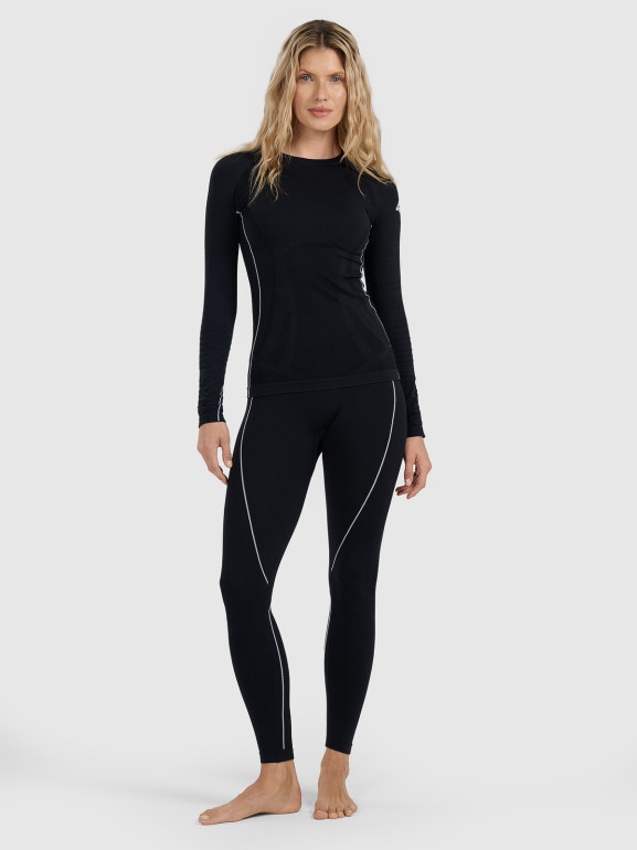 Damska bielizna termoaktywna (góra) 4F 4FWAW25USEAF203 - czarna