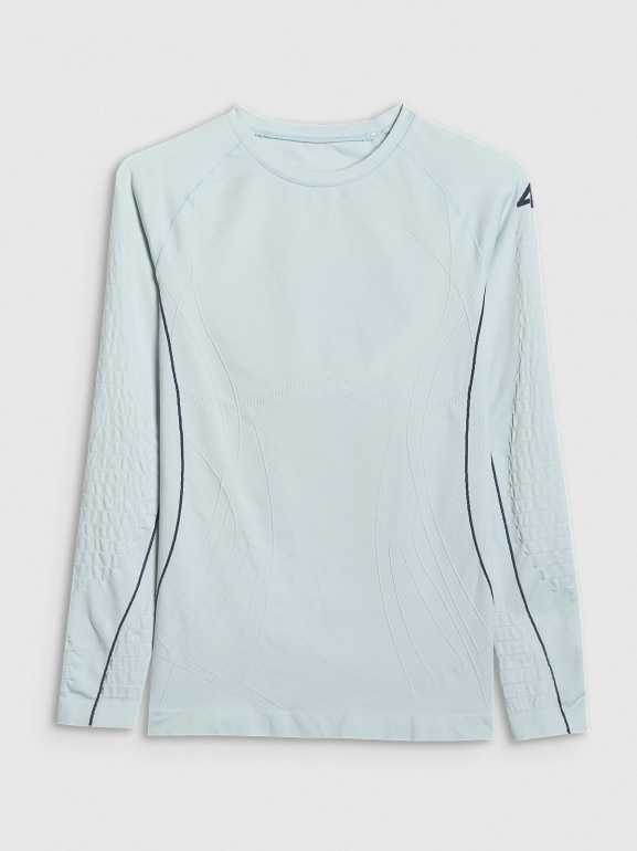 Damska bielizna termoaktywna (góra) 4F 4FWAW25USEAF203 - niebieska