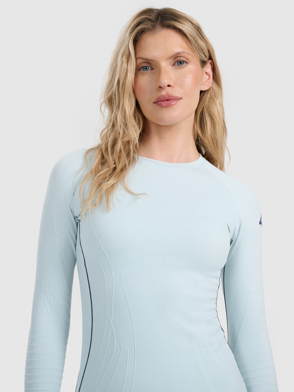Damska bielizna termoaktywna (góra) 4F 4FWAW25USEAF203 - niebieska