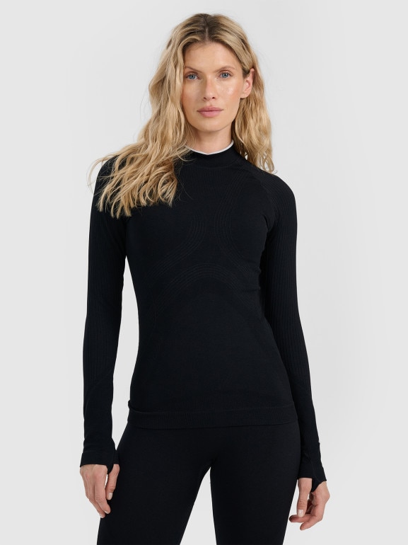 Damska bielizna termoaktywna (góra) 4F 4FWAW25USEAF205 - czarna