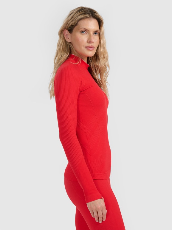 Damska bielizna termoaktywna (góra) 4F 4FWAW25USEAF205 - czerwona