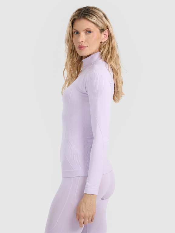 Damska bielizna termoaktywna (góra) 4F 4FWAW25USEAF216 - fioletowa