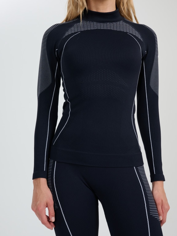 Damska bielizna termoaktywna (góra) 4F 4FWAW25USEAF218 - czarna