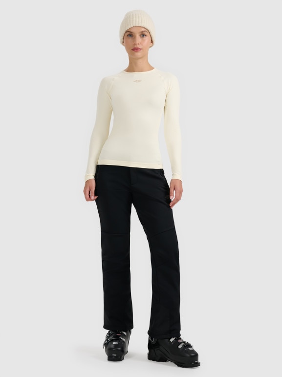 Damska bielizna termoaktywna (góra) 4F 4FWAW25USEAF220 - beżowa