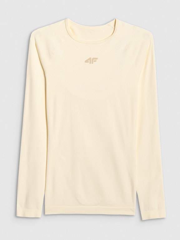 Damska bielizna termoaktywna (góra) 4F 4FWAW25USEAF220 - beżowa