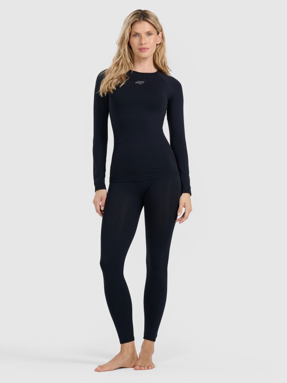 Damska bielizna termoaktywna (góra) 4F 4FWAW25USEAF220 - czarna