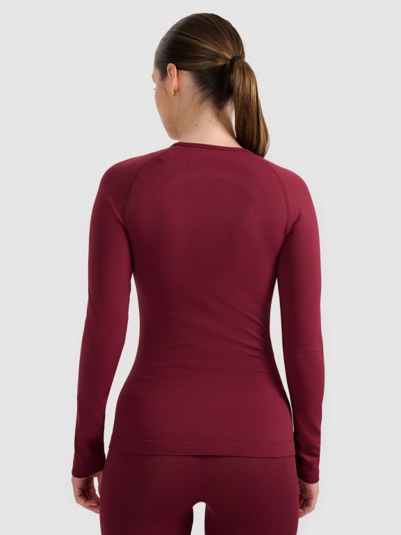 Damska bielizna termoaktywna (góra) 4F 4FWAW25USEAF220 - czerwona