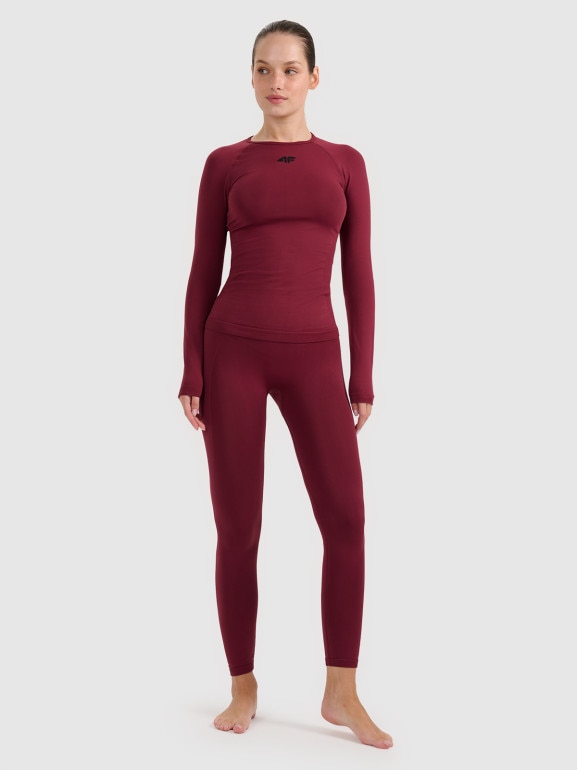 Damska bielizna termoaktywna (góra) 4F 4FWAW25USEAF220 - czerwona