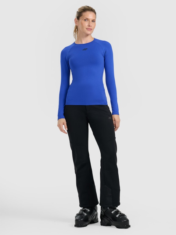 Damska bielizna termoaktywna (góra) 4F 4FWAW25USEAF220 - niebieska