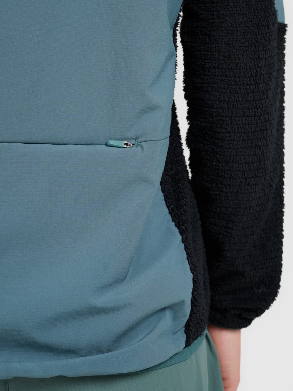 Damska bluza do biegania w terenie 4F 4FWAW25TFSWF584 - zielona