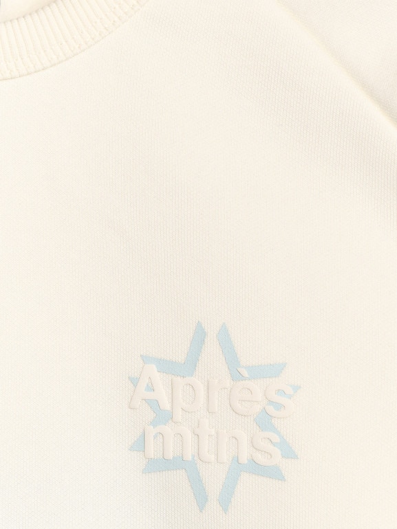 Damska bluza dresowa nierozpinana bez kaptura 4F 4FWAW25TSWSF1848 - biała