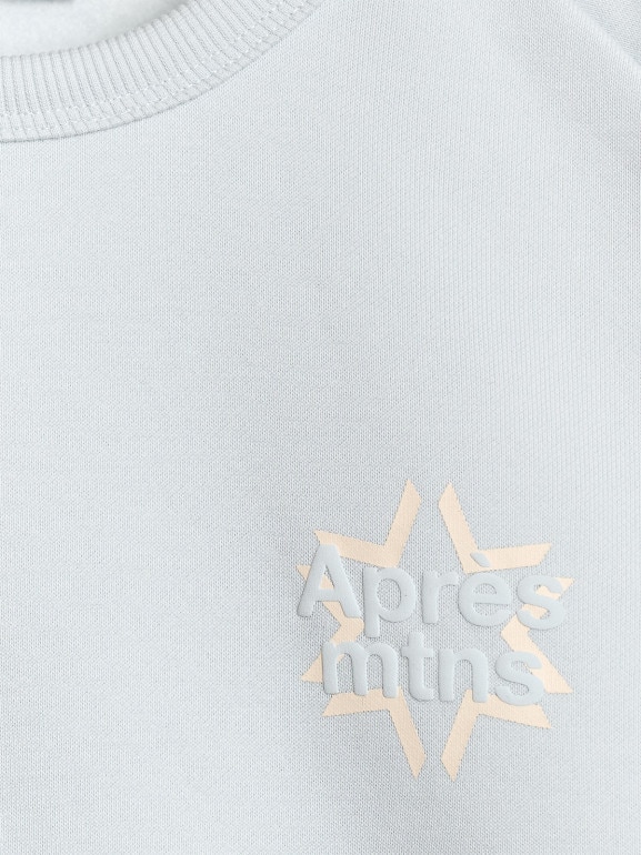 Damska bluza dresowa nierozpinana bez kaptura 4F 4FWAW25TSWSF1848 - niebieska