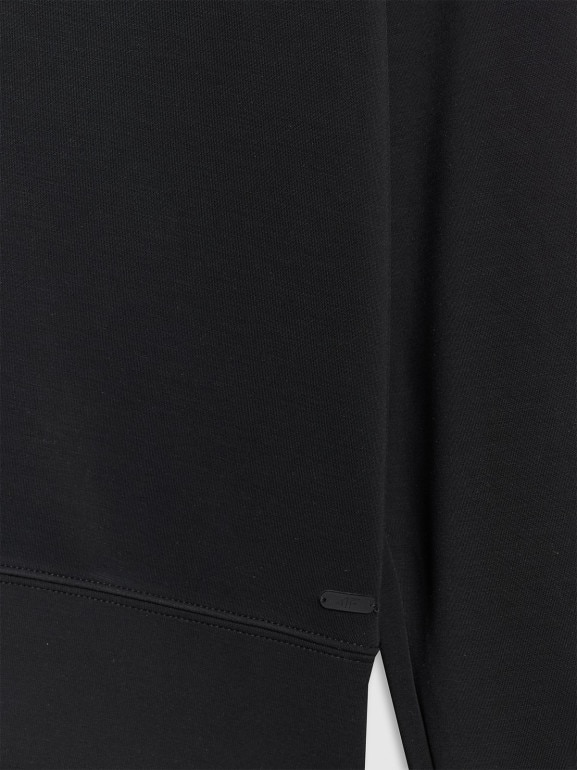 Damska bluza dresowa nierozpinana z kapturem 4F 4FWAW25TSWSF1834 - czarna