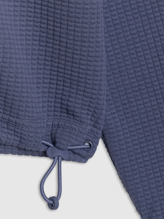 Damska bluza dresowa nierozpinana z kapturem 4F 4FWAW25TSWSF1847 - granatowa