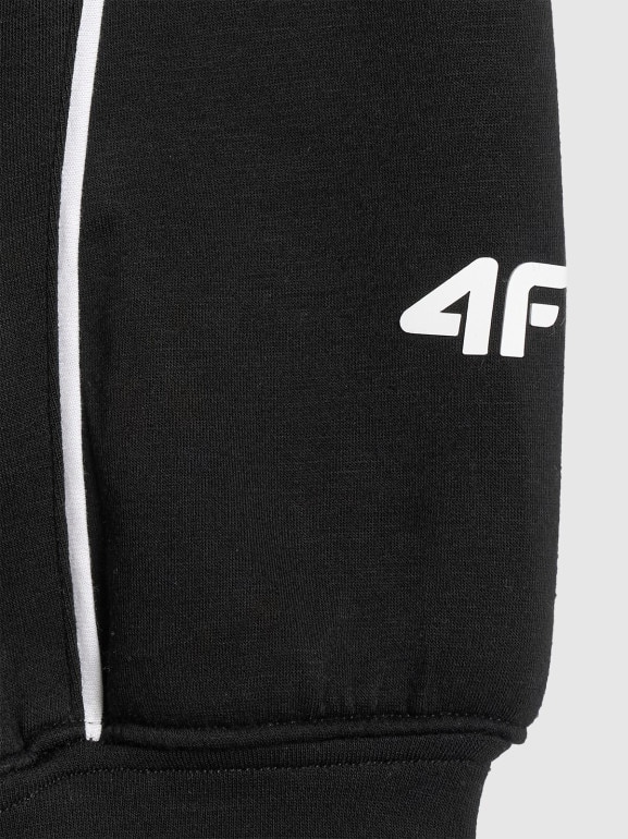 Damska bluza dresowa rozpinana z kapturem 4F 4FRAW25TSWSF2410 - czarna