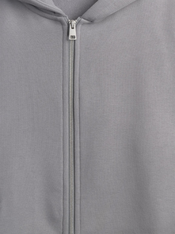 Damska bluza dresowa rozpinana z kapturem 4F 4FRSS26TSWSF2780 - szara