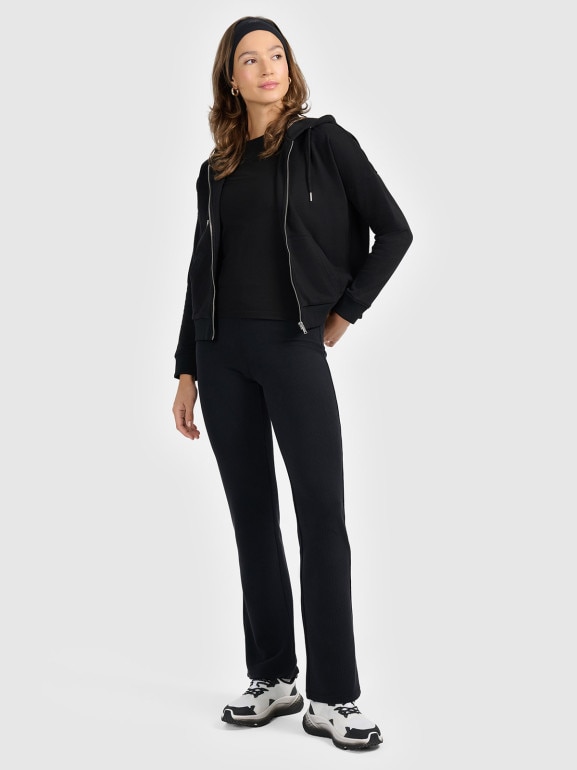 Damska bluza rozpinana z kapturem 4F 4FRAW25TSWSF2776 - czarna