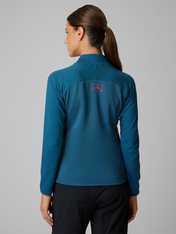 Damska bluza trekkingowa 4F 4FRSS26TFSWF0986 - turkusowa