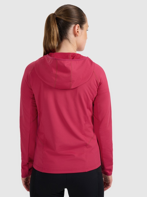 Damska bluza trekkingowa 4F 4FWAW25TFSWF591 - różowa