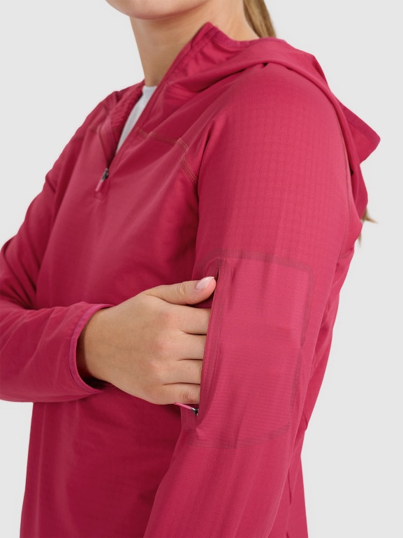 Damska bluza trekkingowa 4F 4FWAW25TFSWF591 - różowa