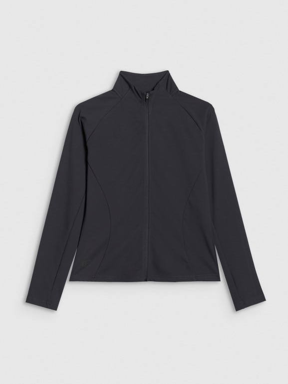 Damska bluza treningowa 4F 4FRAW25TFSWF0808 - czarna