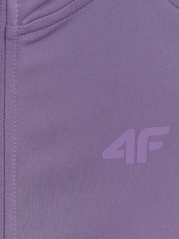 Damska bluza treningowa 4F 4FWAW25TFSWF585 - fioletowa