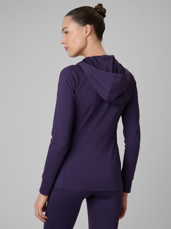 Damska bluza treningowa 4F 4FWSS26TFSWF656 - fioletowa