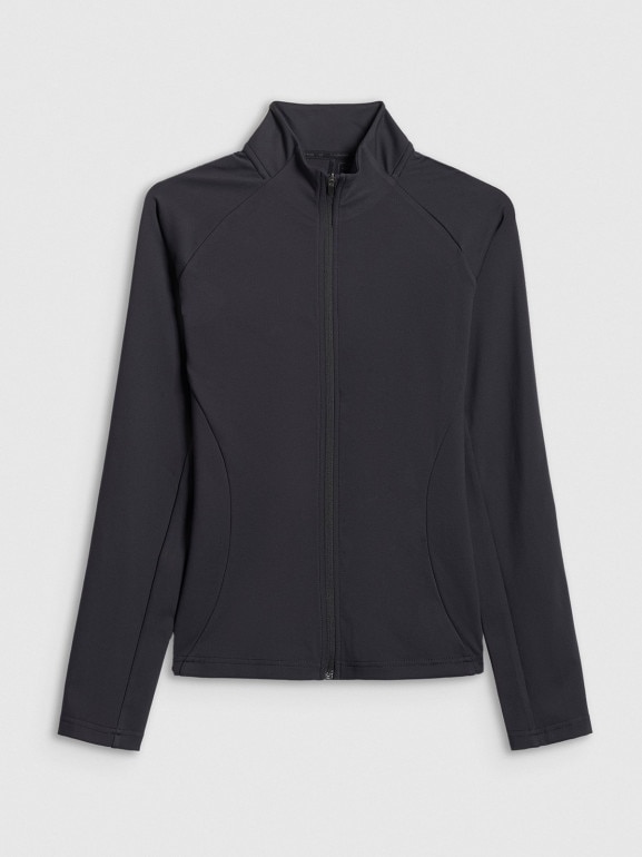 Damska bluza treningowa slim 4F 4FWSS26TFSWF0850 - czarna