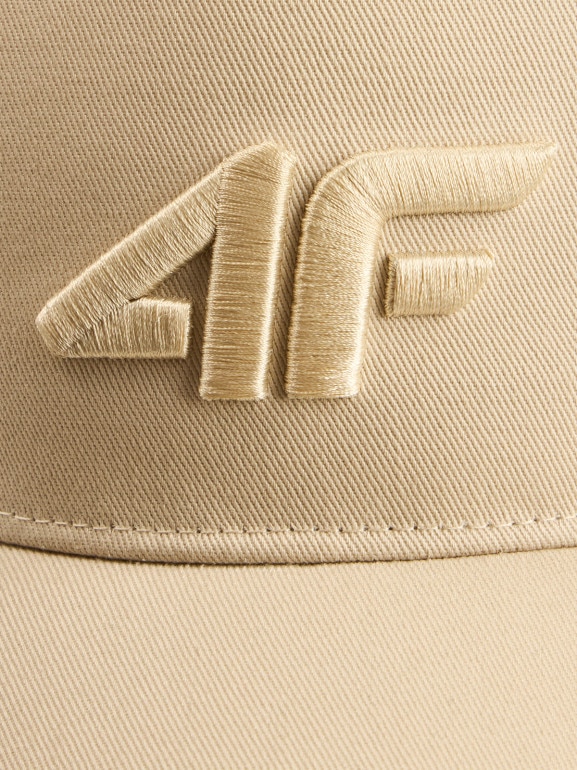 Damska czapka z daszkiem 4F 4FRSS26ACABF0706 - beżowa