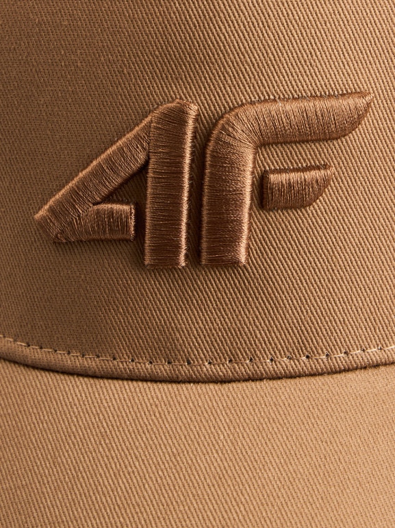 Damska czapka z daszkiem 4F 4FRSS26ACABF0706 - brązowa