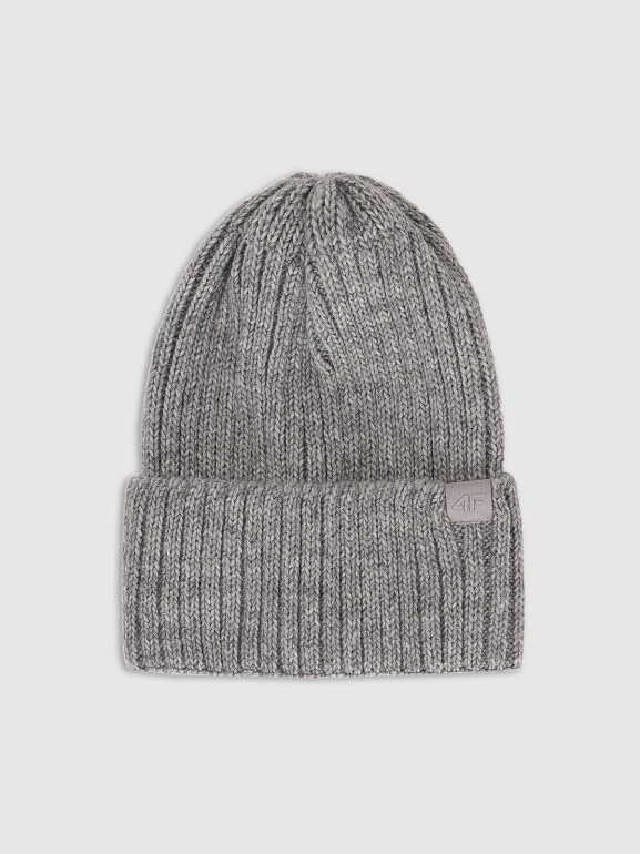 Damska czapka zimowa 4F 4FRAW25ACAPF0802 - szara