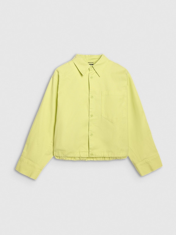 Damska koszula oversize 4F 4FRSS25TSHIF130 -żółta