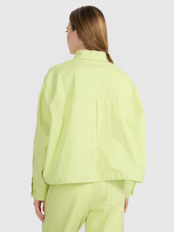 Damska koszula oversize 4F 4FRSS25TSHIF130 -żółta