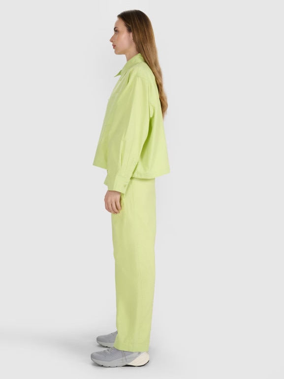 Damska koszula oversize 4F 4FRSS25TSHIF130 -żółta