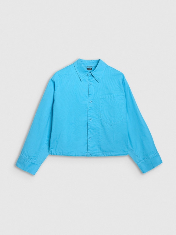 Damska koszula oversize 4F 4FRSS25TSHIF130 - niebieska