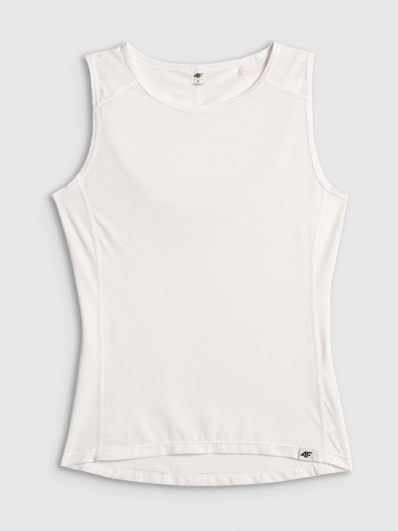 Damska koszulka rowerowa potówka 4F 4FWSS26TFSLF0884 - biała