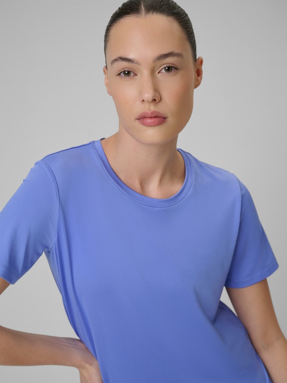 Damska koszulka treningowa 4F 4FRSS26TFTSF2333 - niebieska