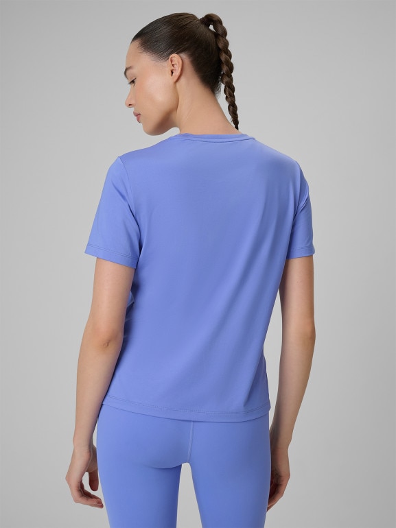 Damska koszulka treningowa 4F 4FRSS26TFTSF2333 - niebieska