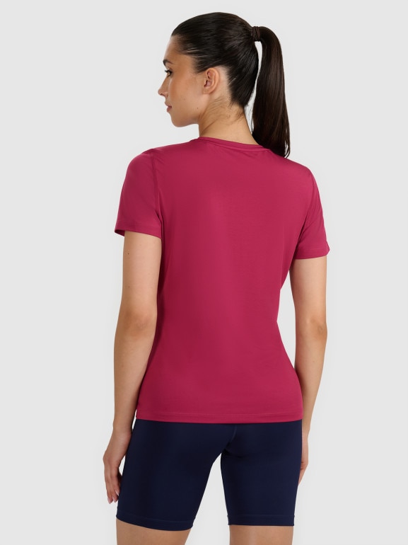 Damska koszulka treningowa 4F 4FWAW25TFTSF1516 - czerwona