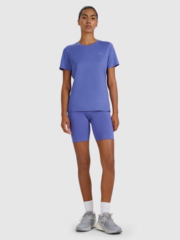 Damska koszulka treningowa 4F 4FWAW25TFTSF1516 - niebieska