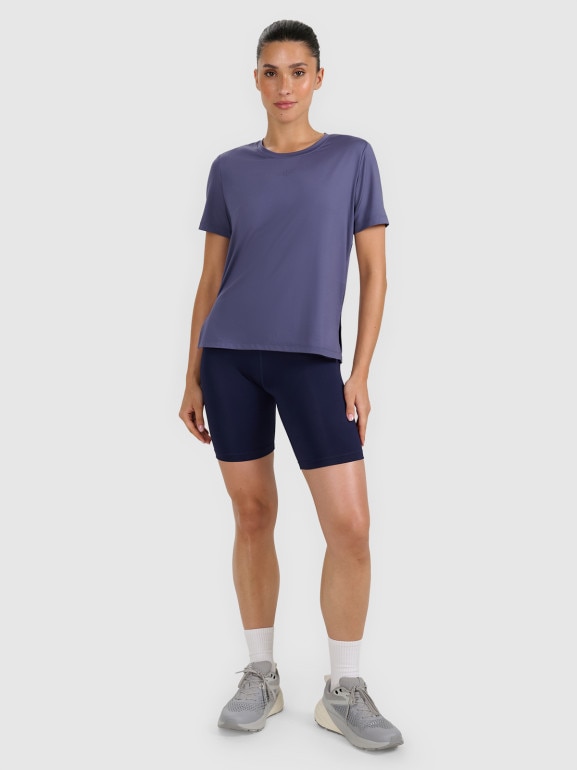 Damska koszulka treningowa 4F 4FWAW25TFTSF1517 - niebieska