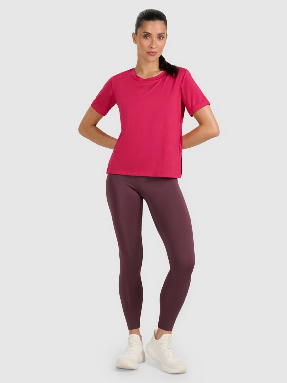 Damska koszulka treningowa 4F 4FWAW25TFTSF1517 - różowa