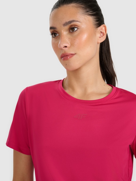 Damska koszulka treningowa 4F 4FWAW25TFTSF1517 - różowa