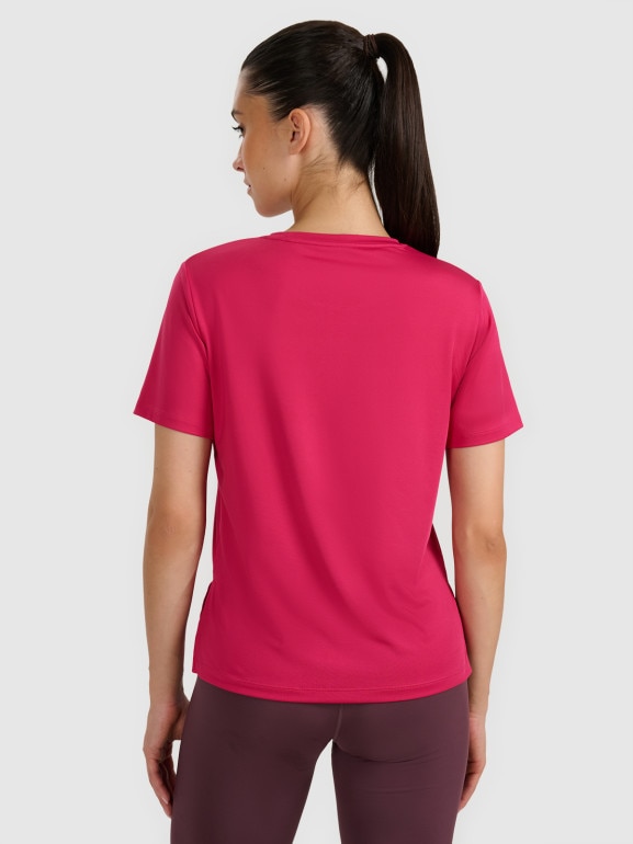 Damska koszulka treningowa 4F 4FWAW25TFTSF1517 - różowa