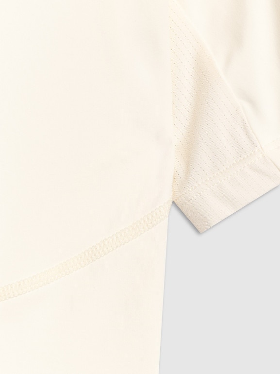 Damska koszulka treningowa 4F 4FWAW25TFTSF1518 - beżowa