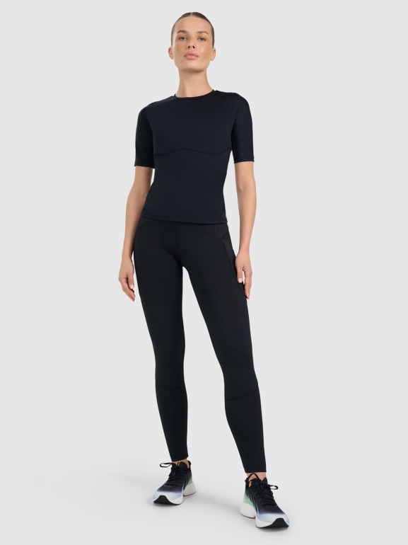 Damska koszulka treningowa 4F 4FWAW25TFTSF1518 - czarna