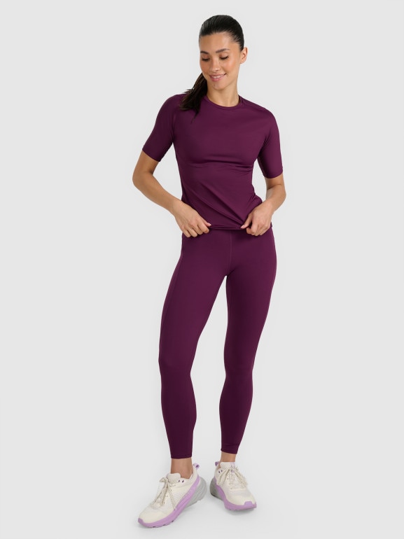 Damska koszulka treningowa 4F 4FWAW25TFTSF1518 - fioletowa