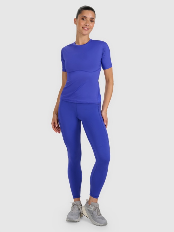 Damska koszulka treningowa 4F 4FWAW25TFTSF1518 - niebieska