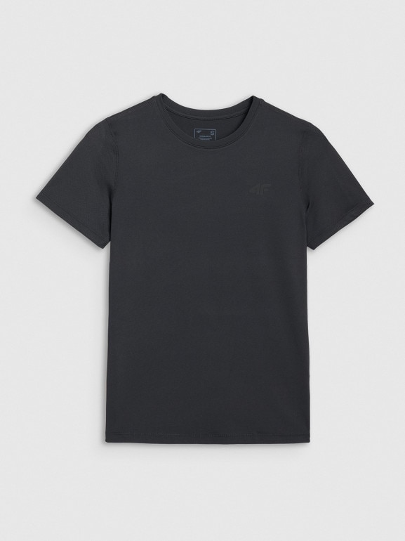 Damska koszulka treningowa 4F 4FWMM00TFTSF1828 - czarna